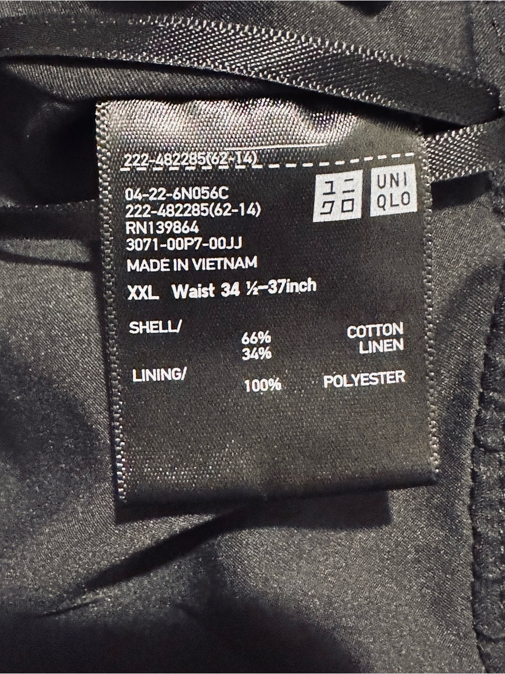 Uniqlo | Skirt | Uniqlo Linen Blend Tuck Long Skirt | Black - Picture 7 of 11